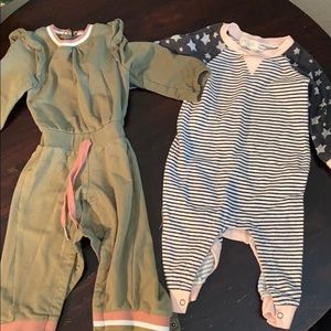 Miki Miette Baby Girl Rompers Excellent Condition